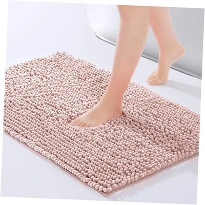  Alfombra de baño de chenilla 24"x17", alfombra de baño antideslizante para piso de baño y  Foto 1 de 4
