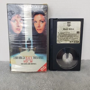 Betamax Movie Black Widow Debra Winger Theresa Russell VERY RARE W/ Watermarks - Imagen 1 de 4