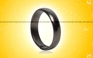 3 mm Plain Iron Ring Solid Simple Shani Astrology Saturn Band Mens Womens Unisex - Picture 1 of 6