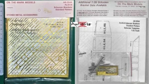 ON THE MARK MODELS AR-3544 - Pz-IV-H SCHURZEN BRACKETS - 1/35 PHOTOETCHED - Picture 1 of 1