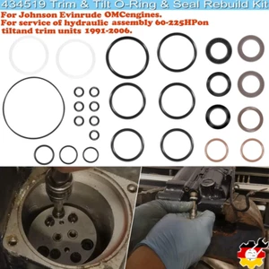 434519 Kit Ricostruzione Guarnizione O-Ring Trim Tilt per Johnson Evinrude OMC 0434519 FSM011 - Foto 1 di 13