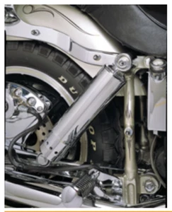Amortiguadores Harley cromados 73-86 4 velocidades BigTwins (excepto FX Softails) 12" Pr. Nuevo - Imagen 1 de 1