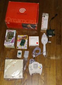 Dreamcast Console Bundle President Yugawa Box Japan NTSC-J VS Cable VGA Adapter