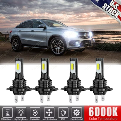 For Mercedes-Benz GLE350 2016-2020 H7+H7 Combo LED Headlight High Low Beam Bulbs - Image 1 of 4