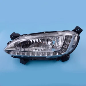 Left LED DRL Daytime Running Light Fog Lamp Fit For Hyundai Santa Fe 13-15 - Picture 1 of 5