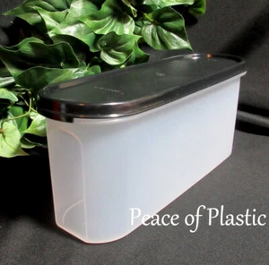 Tupperware New Modular Mate Mates #2 Super Oval 7.5 Cups Black Seal - Picture 1 of 5