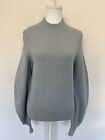 Cos Jumper Women Xtra Small Blue Pullover Wool & Cotton Excellent Condition It9