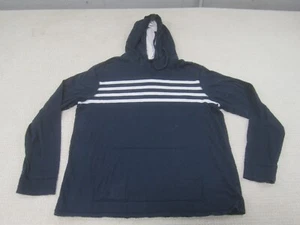 Urban Pipeline Shirt Mens XL Blue White Long Sleeve Hoodie Hooded Pullover - Picture 1 of 12
