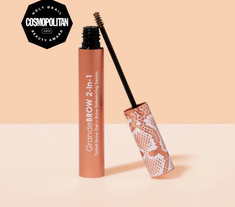 Grande Brow 2-in-1 Tinted Brow Gel + Award Winning AUBURN Brow Enhancing System - Image 1 of 4