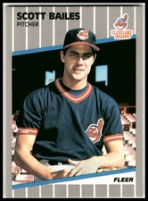 1989 Fleer #398 Scott Bailes Cleveland Indians
