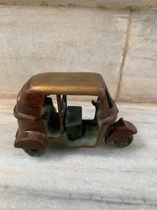 Juguete rickshaw indio de latón vintage tuk tuk transporte automático - Imagen 1 de 11