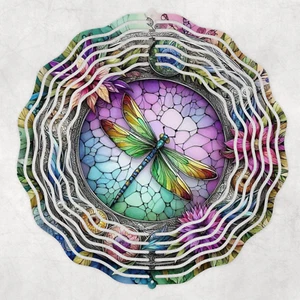 Floral Dragonfly 10" Wind Spinner - Picture 1 of 1