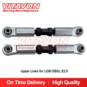 Eslabones superiores VITAVON CNC aluminio 7075 para LOSI DBXL E2.0 plata - Imagen 1 de 6