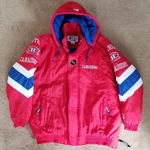 Vintage NHL Montreal Canadiens Authentic Starter Coat XL in Excellent Condition Cover