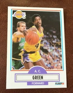 🏀 1990 Fleer #92 A.C. Green LAKERS NM/MINT  - Picture 1 of 2