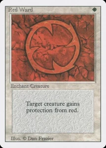 MTG Red Ward x4 Revised Edition Uncommon LP Playset - Picture 1 of 1