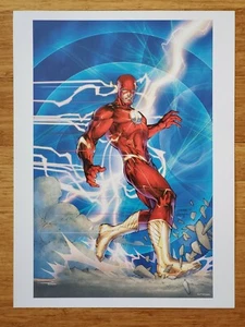 THE FLASH by JIM LEE POSTER 12 X 16" Justice League DC COMICS Flash point - Picture 1 of 5