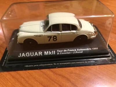JAGUAR MKII TOUR DE FRANCE AUTOMOBILE 1960 B.CONSTEN-J.RENEL 1:43 BLISTER NUOVO - Immagine 1 di 4