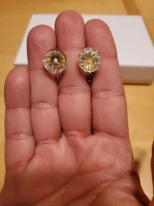 Earrings Sterling Screw-back - VINTAGE - Picture 1 of 7