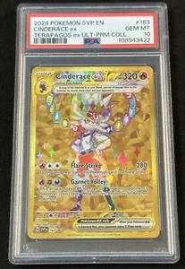 Cinderace Ex SVP 163 PSA 10 Black Star Promo Pokemon Card Fast Ship - Picture 1 of 2