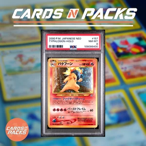 Carte Pokemon Typhlosion #157 Neo Japanese Japonais PSA 8 NM-MINT 🇯🇵 - Picture 1 of 2