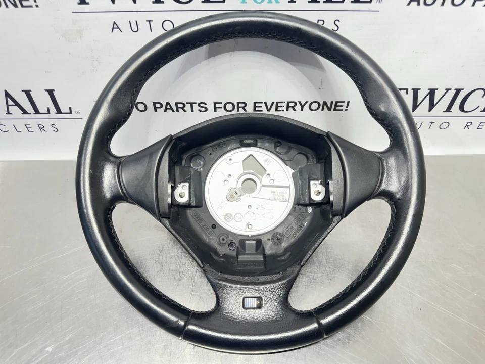 2000-2002 BMW Z3 M Sports Leather 3-Spoke Steering Wheel Black OEM - image 1 of 4