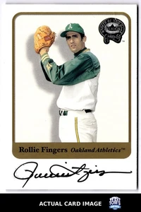 2001 Fleer Greats of the Game #NNO ROLLIE FINGERS Oakland Athletics AUTO HOF NM - Bild 1 von 4