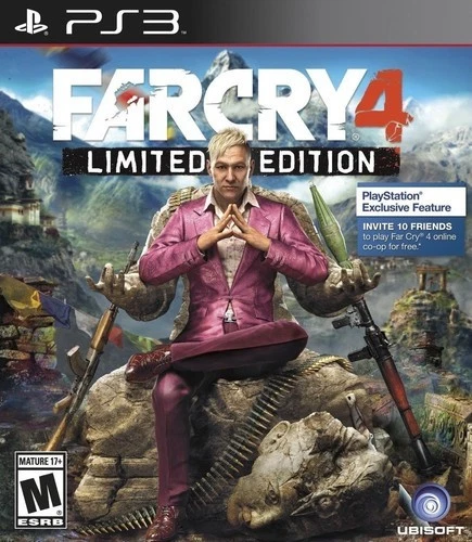 Far Cry 4 (PlayStation 3 PS3) Estuche y Disco ¡Bueno Probado y Funcionando! Foto 1 de 1