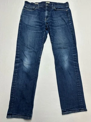 Jeans J.Crew Para Hombres 33x29 Azul 1040 Relajado Cónico Kurabo Denim Japonés Lavado Oscuro Foto 1 de 4