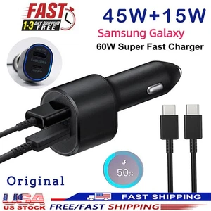 45W Dual Port Fast Charging Car Charger For Samsung Galaxy Z Fold6 5 3 Flip6 5 4 - Picture 1 of 16