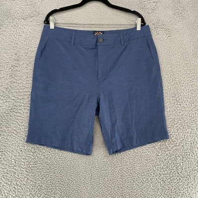 Pantalones Cortos Faherty Todo el Día Para Hombres 34 Azul Híbrido Natación Chino Elastizados Playa Golf Foto 1 de 4