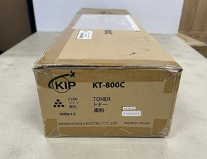 Kip KT-800C Genuine Cyan Toner Cartridge Type N 2 Pack (1000g x 2) New Sealed - Picture 1 of 3