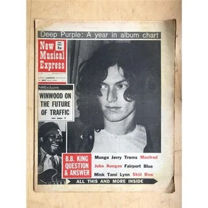 TRAFFIC NME MAGAZINE JUN 19 1971 STEVE WINWOOD COVER + MORE INSIDE (COVER AGED/S - Picture 1 of 2