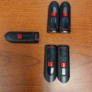SanDisk 16GB Cruzer Glide 5 Pack lot bundle USB 2.0 Flash Memory Pen Drive Stick - Picture 1 of 6