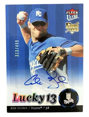 Alex Gordon Fleer Ultra #246 Lucky 13 2007 novato radiocontrol automático/499 RC - KC Royals Foto 1 de 2