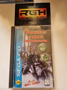 THE MASKED RIDER SEGA CD USA MEGA CD GAME COMPLETE V GOOD INC REAR MAIL OFF CARD - Picture 1 of 10