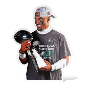 Jalen Hurts MVP Philadelphia Eagles Pegatina Brillante Vinilo Laminado, Autoadhesivo - Imagen 1 de 7