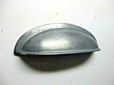TH Drawer Cup Pull Handle Satin Bare Diecast Zinc Looks Pewter 3" Centers 1 MCM