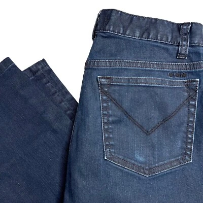 John Varvatos Star USA Bowery Jeans 30 x 26.5 Clean Dark Wash Preppy Punk - Image 1 of 4