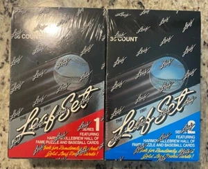 1991 Leaf Series 1 & 2 Baseball Factory Sealed Boxen *je 36 Packungen* - Bild 1 von 2