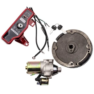 Electric Start Starter Motor FlyWheel Kit for Honda GX160 5.5 HP & GX200 6.5HP - Picture 1 of 12