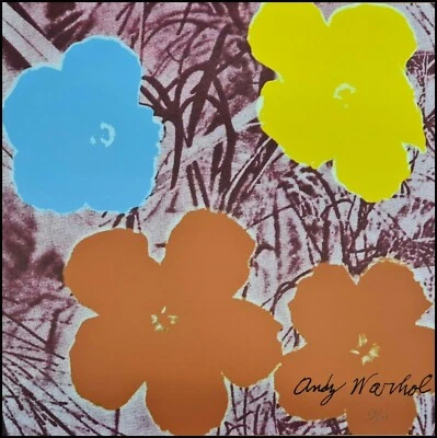 ANDY WARHOL * Flowers * lithograph * limited # xx/2400 CMOA signed - Bild 1 von 4