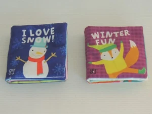 Giggle & Grow By Bendon Winter Fun Crinkle Book= I LOVE SNOW TWO BOOKS - Picture 1 of 10