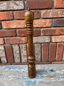Vintage Wooden Pepper Mill Grinder Farmhouse X-Large  18” - Picture 1 of 5