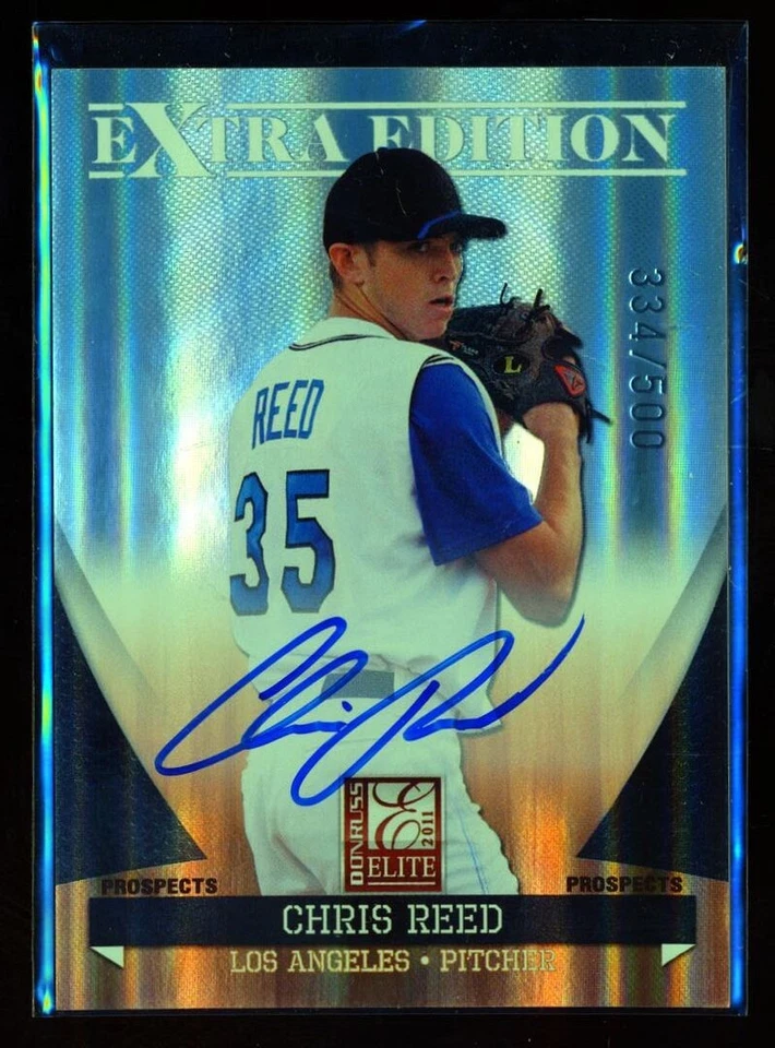 2011 ELITE EXTRA EDITION PROSPECTS /500 AUTO CHRIS REED - Image 1 of 1