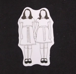 The O'Grady Twins The Shining Horror Film Aufkleber 2,25"" x 1,38"" (AI) - Bild 1 von 2