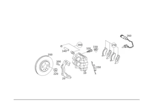 Mercedes Benz C350 C250 C300 C43 AMG 2011-2023 Brake Bleeder Screw 000420945564 - Picture 1 of 1