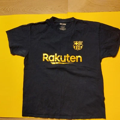 CAMISETA LIONEL MESSI RAKUTEN BARCELONA FUTBOL CLUB NEGRO LRG Foto 1 de 4