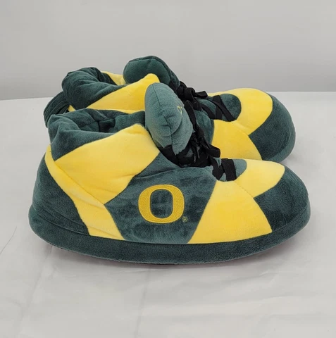 Oregon Ducks Comfy Feet Sneaker Slippers--Damaged--See Pics and Read, Size XL Cover