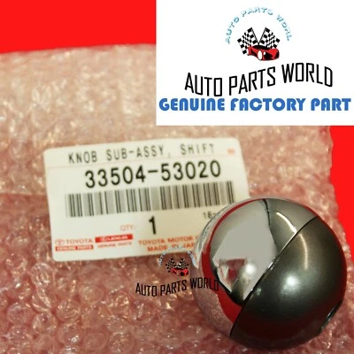 GENUINA TOYOTA 01-05 MR2 SPYDER IS300 CROMO ATM PALANCA DE CAMBIOS PERILLA 33504-53020 Foto 1 de 4